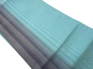 金通し縞模様織出し名古屋帯